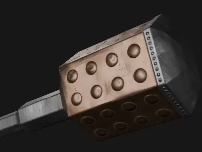 Mace- PBR Game Ready model  Low-poly 3D model