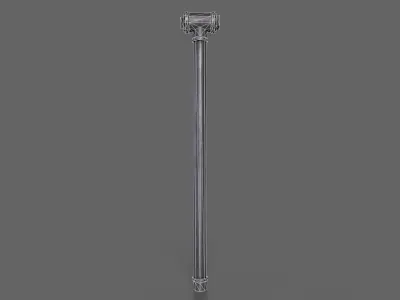 PBR Pipe Weapon V2a Low-poly 3D model