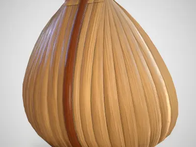 Sasando Rote Low-poly 3D model