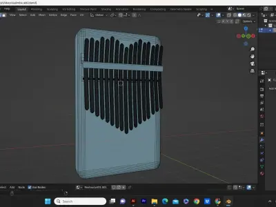 Melodic Treasures Exquisite 3D Kalimba Models  3D model