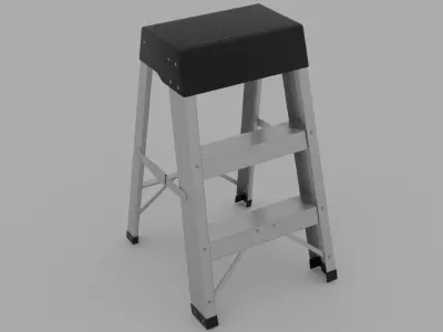 Step Ladder Low-poly 3D model order