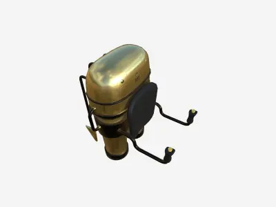 Jetpack C08 Gold - SciFi Character Design Low-poly 3D model