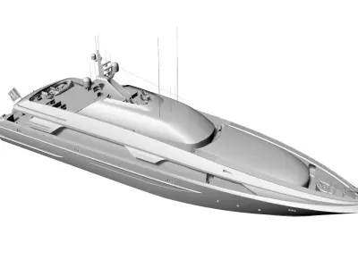 137 Foot Sport Motor Yacht 3D model