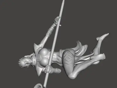 indigo 3d model with base ready for 3d printing STL  3D print model