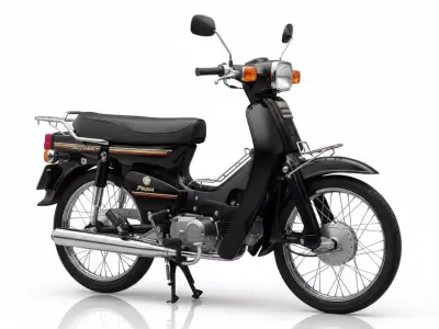 Vintage Honda Astrea Prima 100cc Classic Underbone Moped Low-poly 3D model