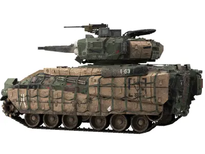 M2A4 Bradley Western 3D model