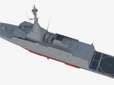 Gowind Corvette Low-poly 3D model