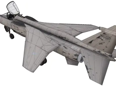 SEPECAT Jaguar Low-poly 3D model