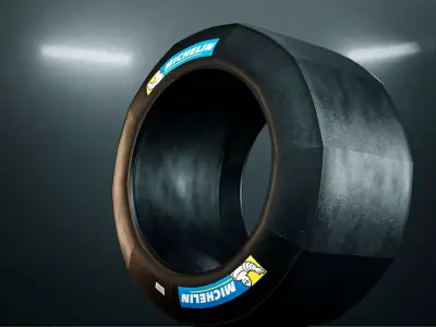 Michelin Racing Slick Tires 3D model