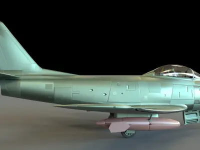 Pakistan Cyber Jet Low-poly 3D model