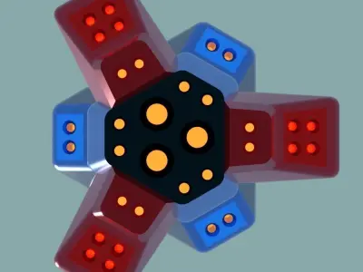 Rocket Trident Type 1 3D model