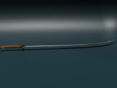 game ready low poly sword Free low-poly 3D model purchase