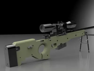 Arctic Warfare Magnum Free 3D model