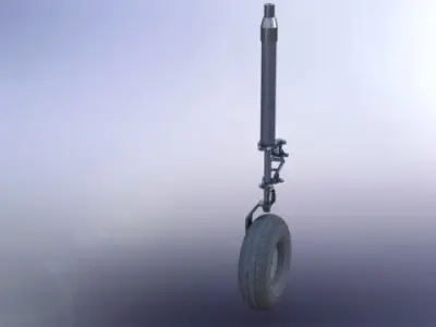 Retract leg Free 3D model