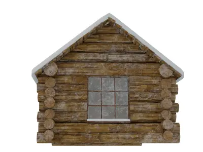  Winter Log Cabin 