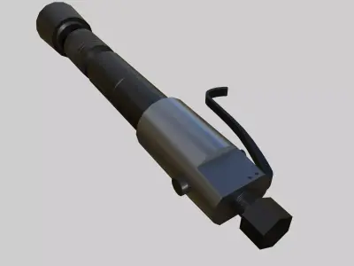 Pneumatic Rammer Low-poly 3D model