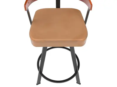 Bar Stool CRS Free low-poly 3D model