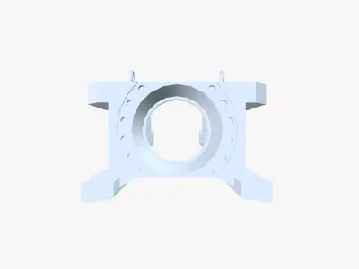 Bearing Chock Low-poly 3D model