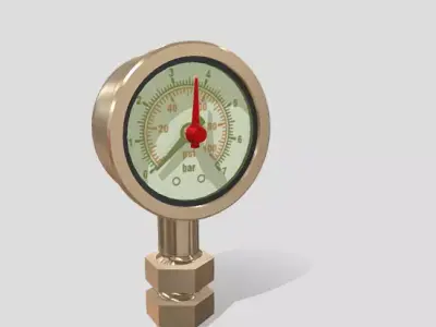 Pressure Gauge 3D model purchase