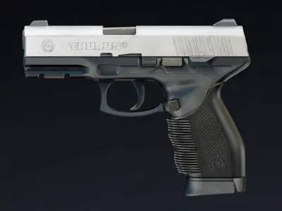 Taurus PT 247 Low Poly Realistic Low-poly 3D model