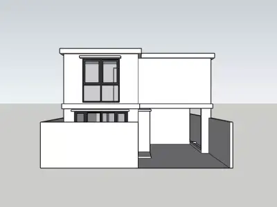 Industrial Unfinised House 1 3D model