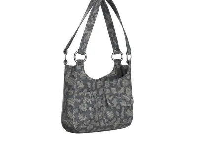 Denim Tote Bag 3D model