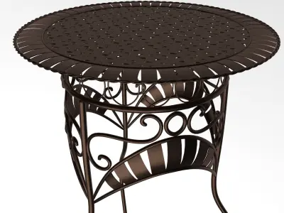 Classic high table 3D model