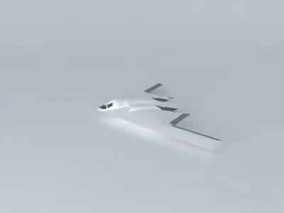 Template - Northrop Grumman B2Converted Cargo Freighter Free 3D model