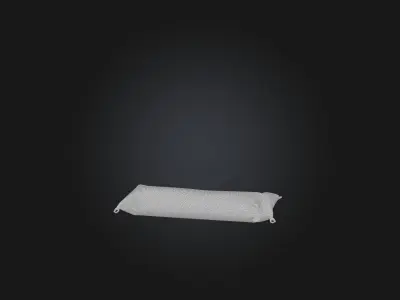 Sleeping Bag Cover Low-poly 3D model