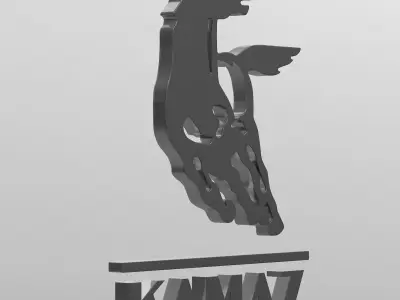kamaz logo 3D model by 3dlogoman