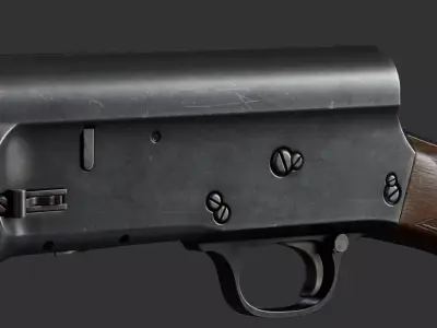 Browning Auto-5 Low-poly 3D model