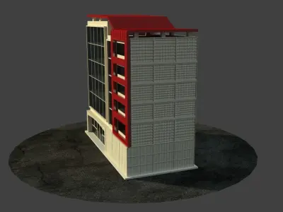 OFFICE BUILDING Free low-poly 3D model