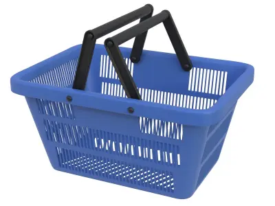 Shopping basket 01 3D model