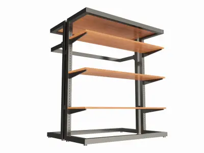 Store Island Merchandiser Display System 3D model