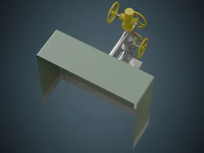 Valves 1A  Low-poly 3D model
