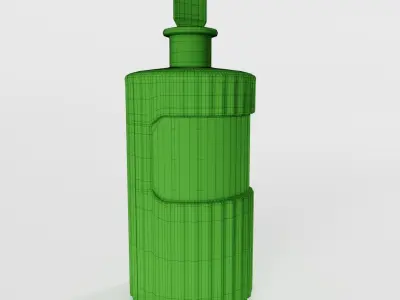 Antique Victorian Apothecary Bottle 02 3D model