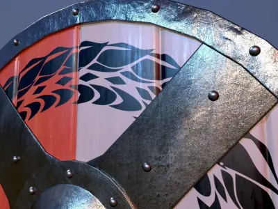 Viking Shield 2  Free low-poly 3D model