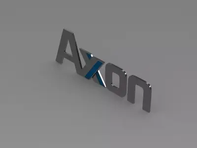 axon logo 3D model by Sergey
