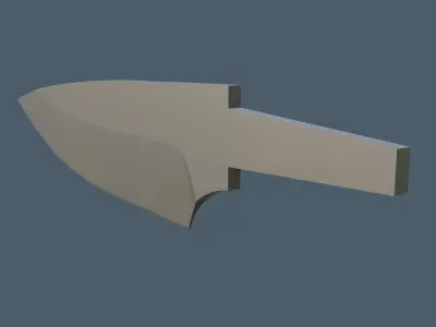 Hunting Knife 3D Printing Free 3D print model