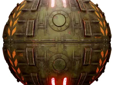PBR Seamless Sci-Fi Texture 56 Low-poly 3D model