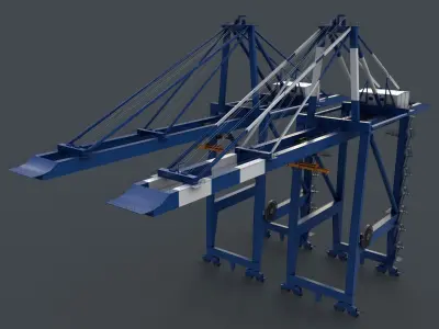PBR Quayside Container Crane V2 - Multi color Pack