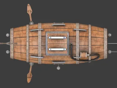 The first Russian submarine 3D model