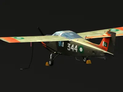 Super Mushshak MFI-17 Low-poly 3D model