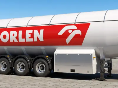 LNG Trailer 3D model