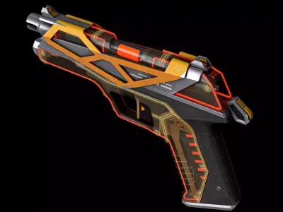 Classic RGX from Valorant Low-poly 3D model