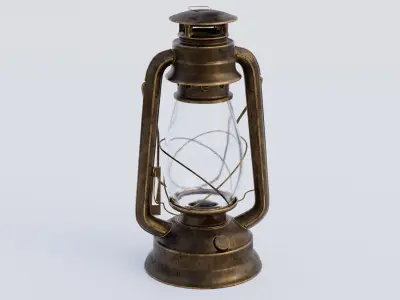 Old Lantern 3D model 3