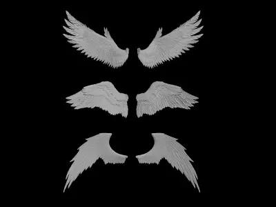 wings angel 3D model