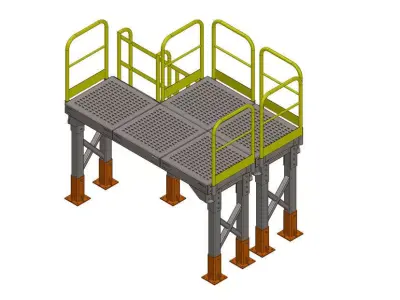 Plataforma Low-poly 3D model purchase