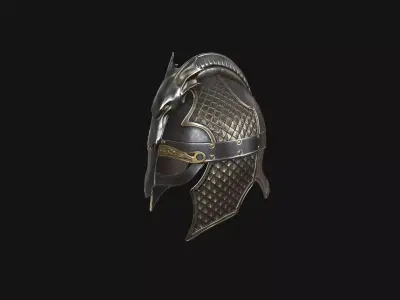 Dragon Helmet Low-poly 3D model