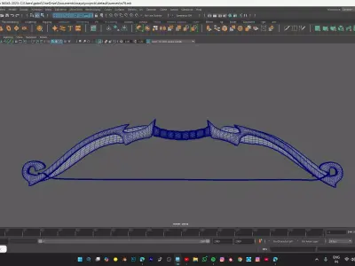 BOW MODEL  Low-poly 3D model